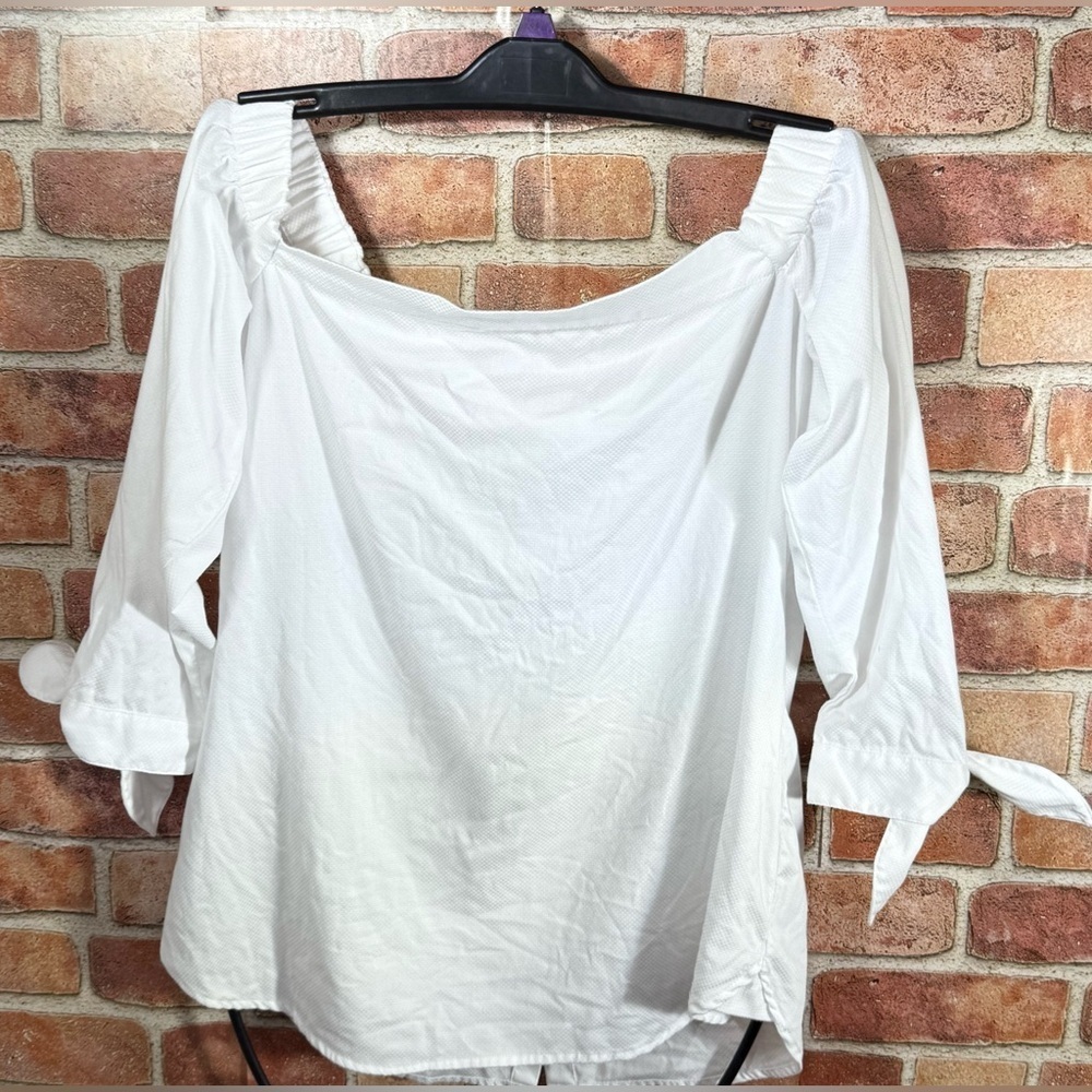 Romantic cottagecore clean girl off Shoulder eurosummer button back tie sleeve